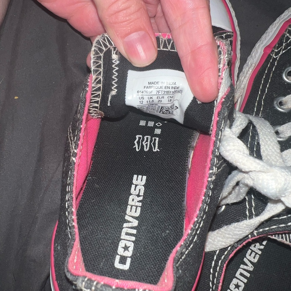Size 12 kid- 2 pairs of Converse Kids - Picture 2 of 6